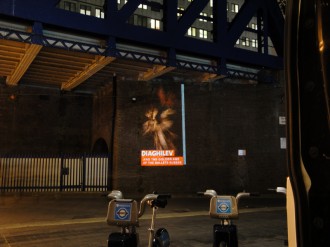 Guerilla projections advertising
